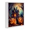 Stupell Industries Haunted House & Black Cat Framed Giclee Wall Art Design by Alina Georgescu